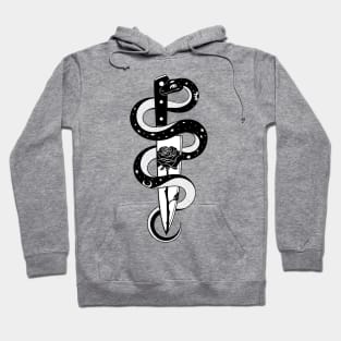 Snake knife roses Hoodie